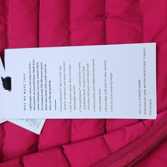 Nwt Lululemon Pack It Down Jacket - Picture 11 of 12